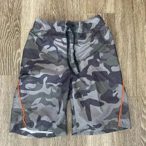 Mens U.S. Apparel Camo Swim Trunks - S